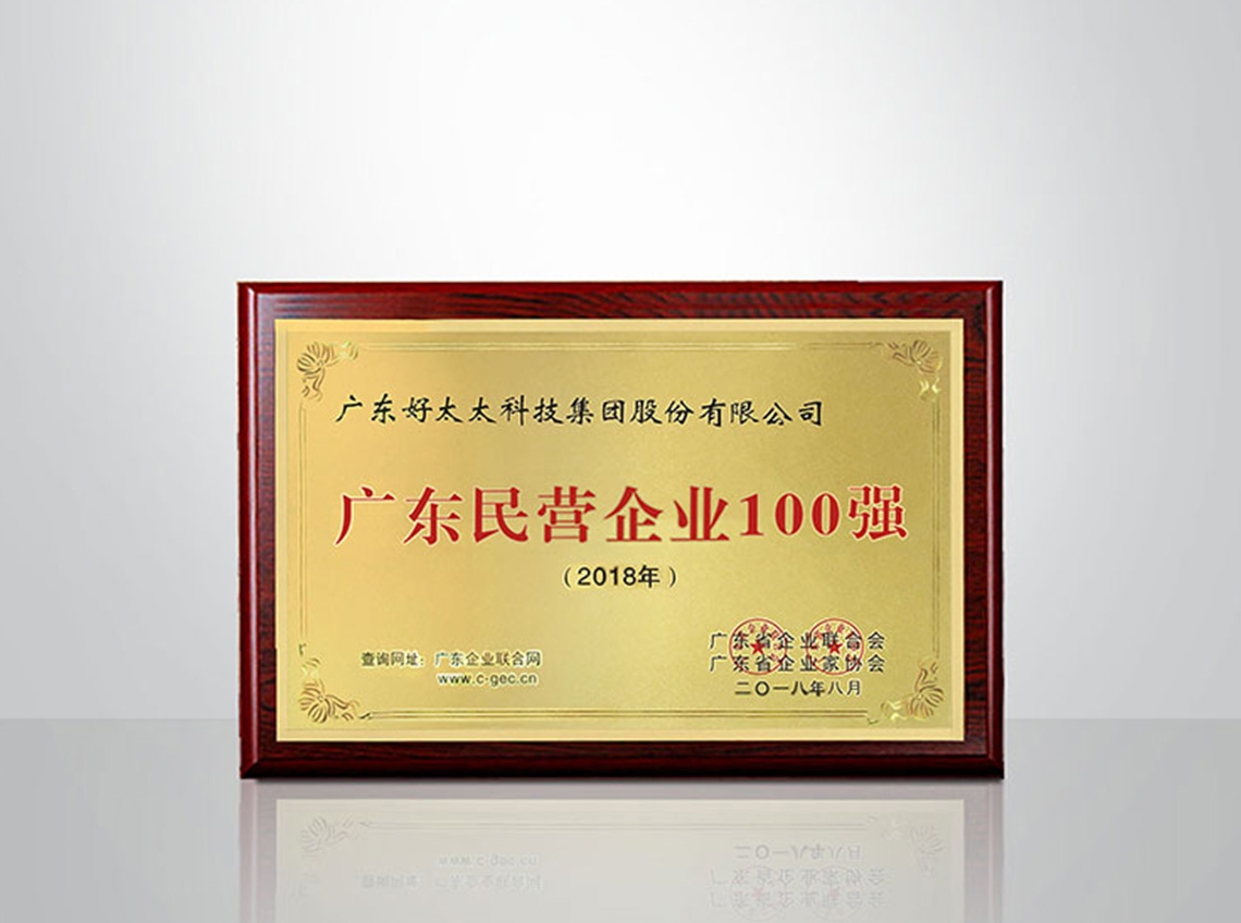 2018年廣東民營制造業100強